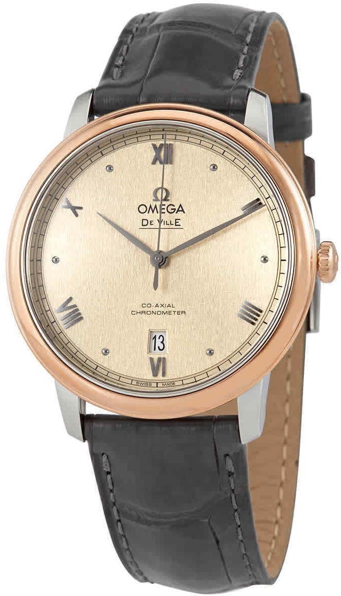 Omega Herrklocka 424.23.40.20.09.001 De Ville Prestige Beige/Läder - Omega