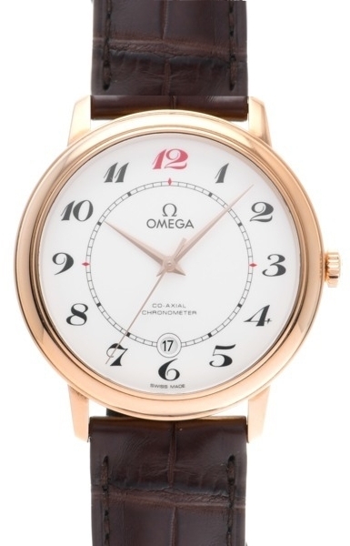Omega Herrklocka 424.53.40.20.04.005 De Ville Prestige Vit/Läder - Omega
