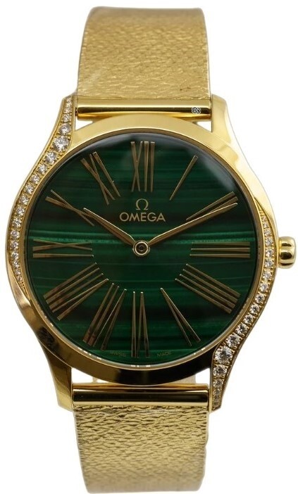Omega Damklocka 428.55.36.60.99.003 De Ville Tresor Grön/18 karat - Omega