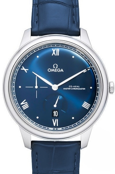 Omega Herrklocka 434.13.41.21.03.002 De Ville Prestige Blå/Läder - Omega