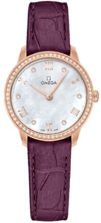 Omega Damklocka 434.58.28.60.55.001 De Ville Prestige Vit/Läder - Omega