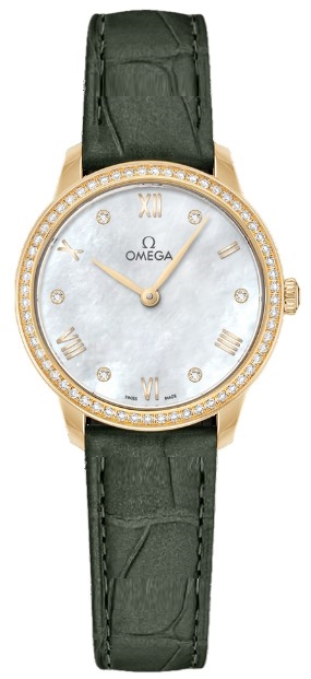 Omega Damklocka 434.58.28.60.55.002 De Ville Prestige Vit/Läder - Omega