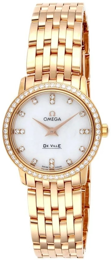 Omega Damklocka 413.55.27.60.55.002 De Ville Prestige Quartz Vit/18 - Omega