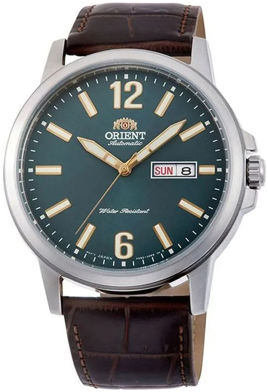 Orient Herrklocka RA-AA0C06E Contemporary Grön/Läder Ø41.6 mm - Orient