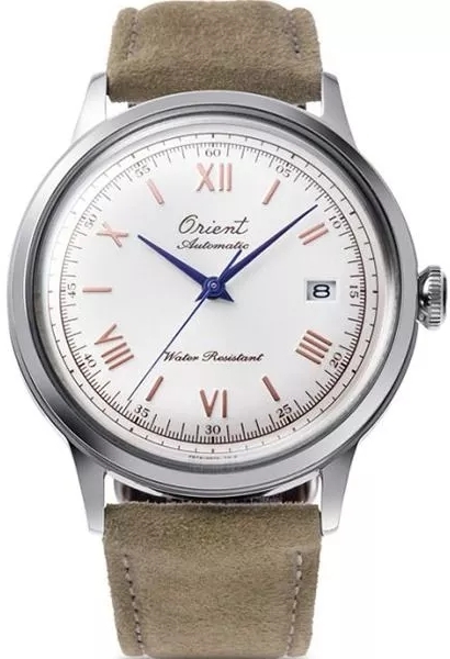 Orient Herrklocka RA-AC0027S30B Bambino 75th Anniversary Vit/Läder - Orient