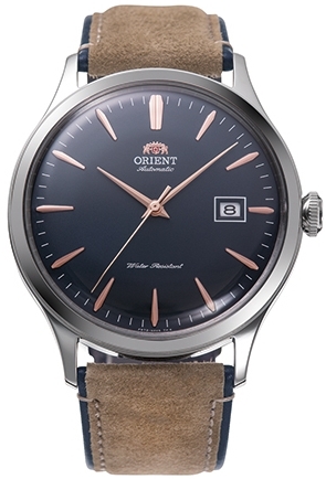 Orient Herrklocka RA-AC0P02L10B Bambino Blå/Läder Ø42 mm - Orient