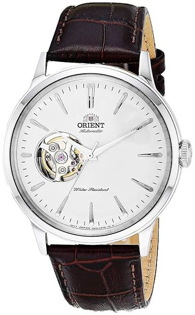 Orient Herrklocka RA-AG0002S30B Bambino Silverfärgad/Läder Ø40.5 mm - Orient