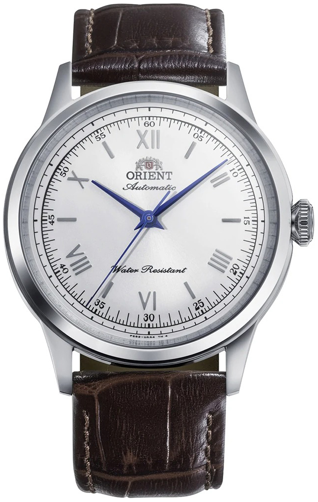 Orient Herrklocka RA-BB0002S30B Bambino Silverfärgad/Läder Ø38.4 mm