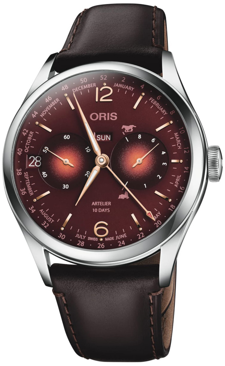 Oris Herrklocka 01 113 7806 4088-Set Artelier Brun/L&auml;der &Oslash;43 mm