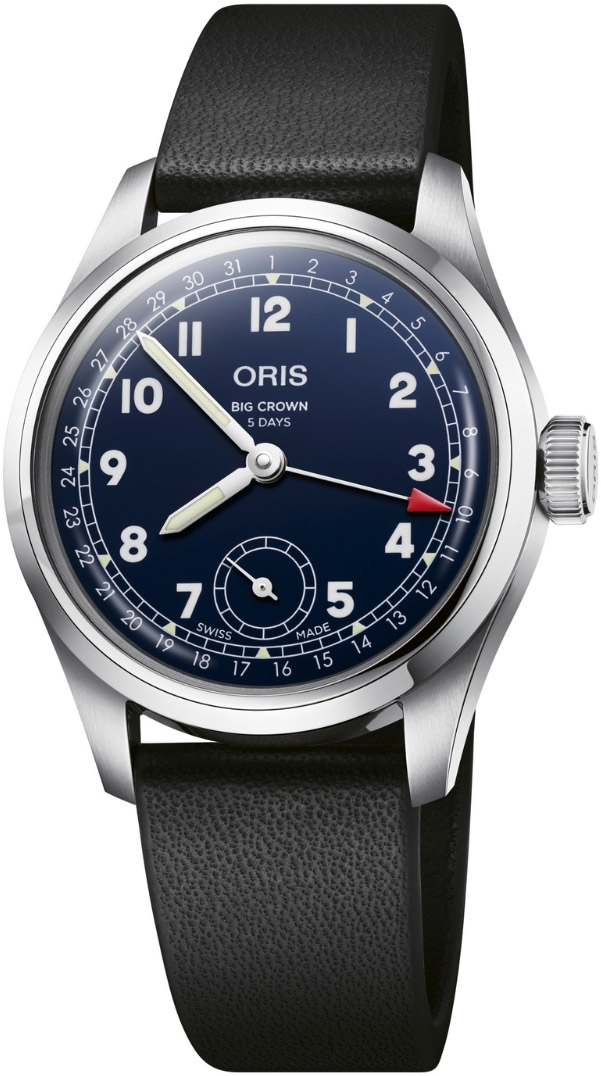 Oris Herrklocka 01 403 7776 4065-07 5 19 11 Big Crown Blå/Läder - Oris