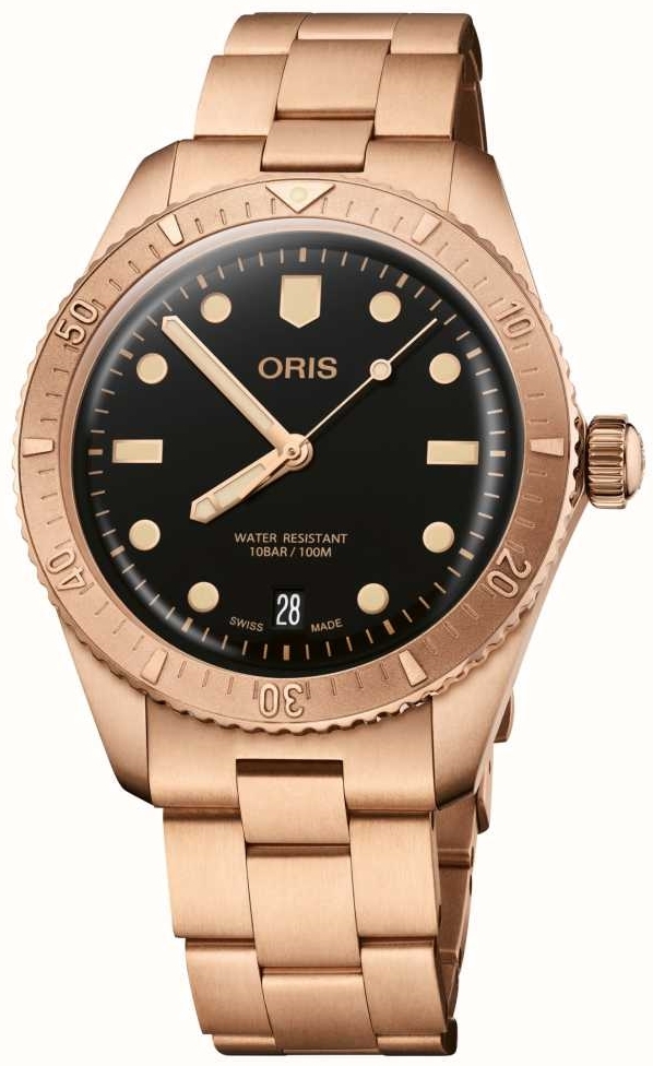 Oris Herrklocka 01 733 7771 3154-07 8 19 15 Divers Svart/Stål Ø38 mm - Oris