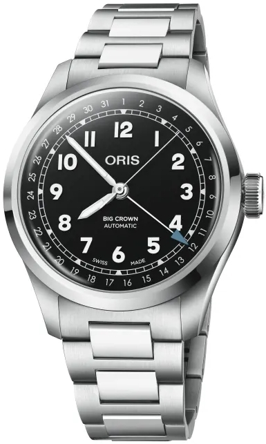 Oris Herrklocka 01 754 7798 4064-07 8 20 06 Big Crown Svart/St&aring;l