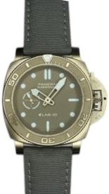 Panerai Herrklocka PAM01225 Submersible Grå/Textil Ø44 mm - Panerai