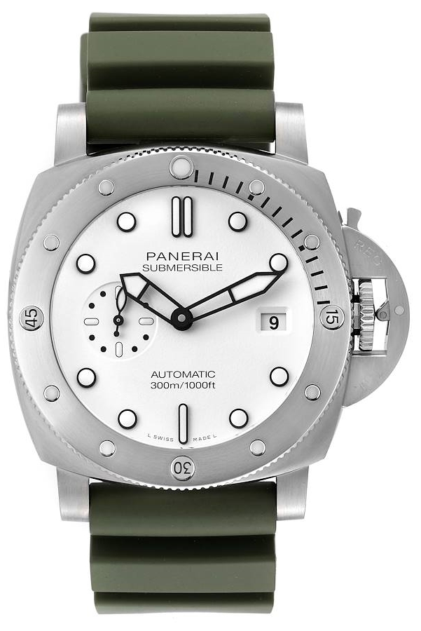 Panerai Herrklocka PAM01226 Submersible Vit/Gummi Ø44 mm - Panerai