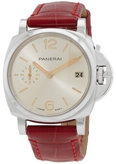 Panerai PAM01248 Luminor Rosa/Läder Ø38 mm - Panerai