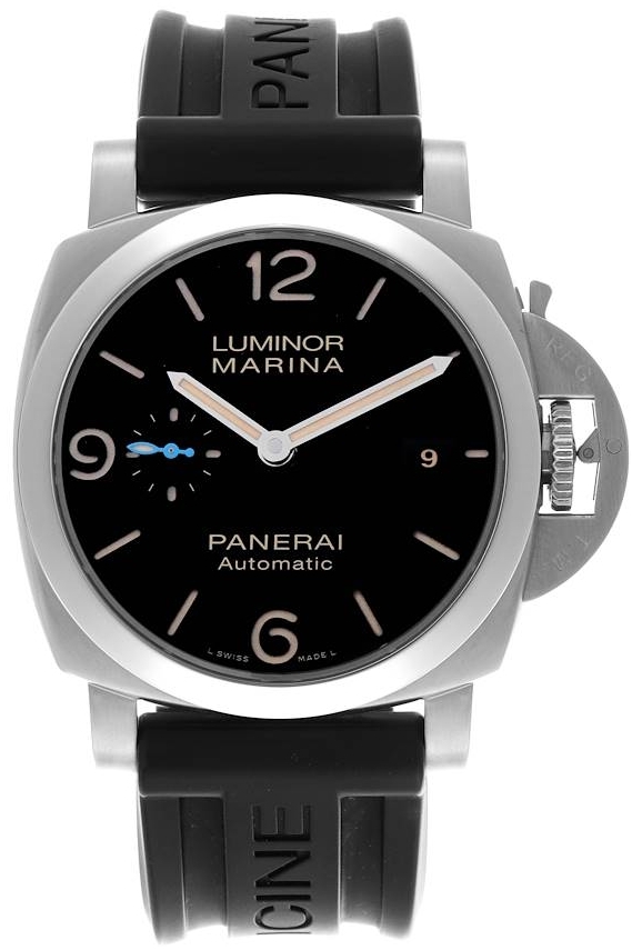 Panerai Herrklocka PAM01312 Luminor Marina Svart/Läder Ø44 mm - Panerai