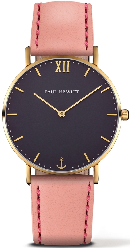 Paul Hewitt Damklocka PH-6455127K Sailor Line Svart/Läder Ø36 mm - Paul Hewitt
