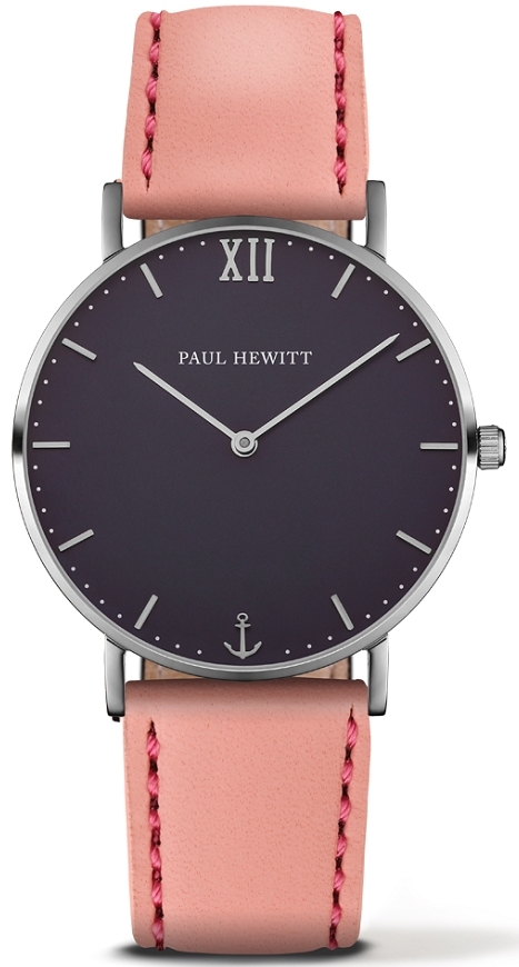 Paul Hewitt Damklocka PH-6455246K Sailor Line Svart/Läder Ø39 mm - Paul Hewitt