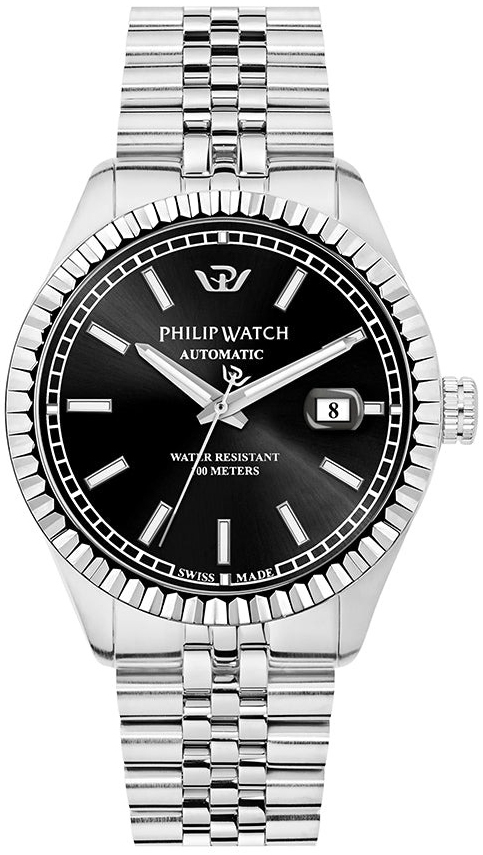 Philip Watch Herrklocka R8223597023 Caribe Svart/Stål Ø41 mm