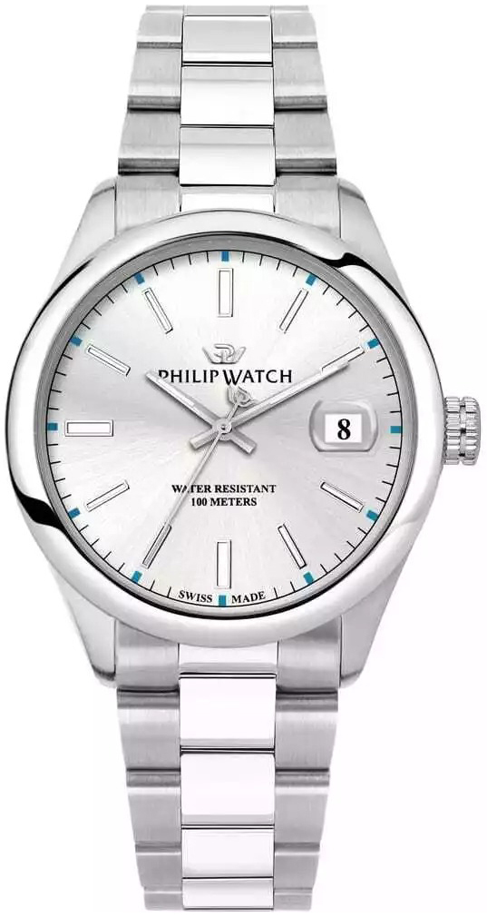 Philip Watch Herrklocka R8253597096 Caribe Silverf&auml;rgad/St&aring;l &Oslash;39 mm
