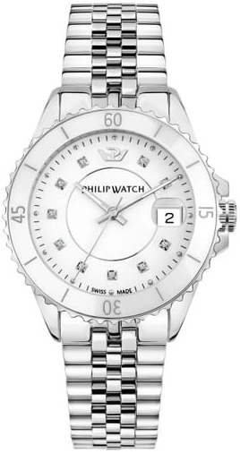Philip Watch Damklocka R8253597636 Caribe Vit/Stål Ø35 mm