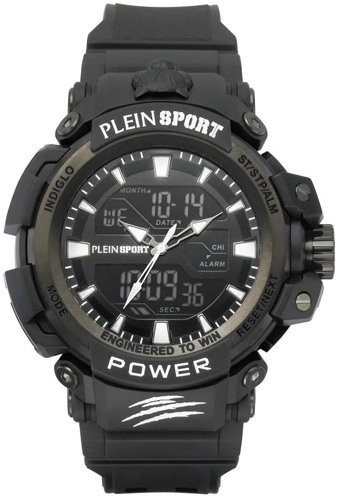 Philipp Plein Herrklocka PSNBA0123 Combat LCD/Gummi Ø50 mm