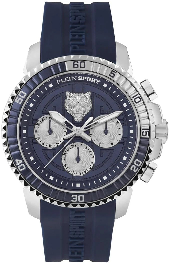 Philipp Plein Herrklocka PSPBA0223 Powerlift Blå/Gummi Ø45 mm