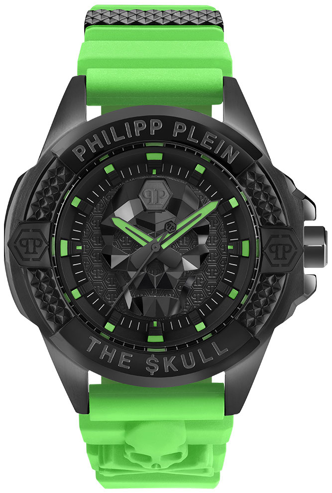 Philipp Plein PWAAA2524 The Skull Svart/Stål Ø44 mm - Philipp Plein
