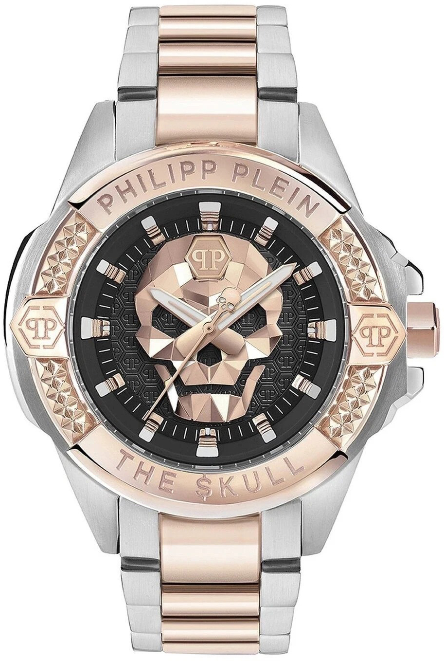 Philipp Plein Herrklocka PWAAA2925 The Skull Brun/Roséguldstonat