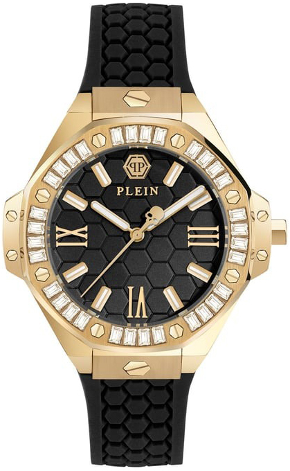 Philipp Plein Damklocka PWBDA0424 Royal Svart/Gummi Ø39 mm - Philipp Plein