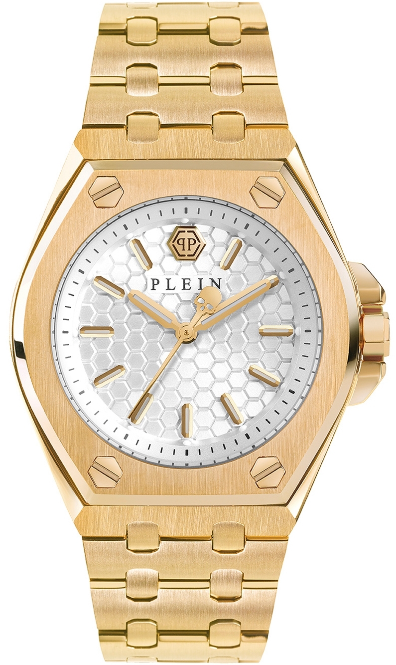 Philipp Plein Damklocka PWJAA0722 Plein Extreme Vit/Gulguldtonat - Philipp Plein