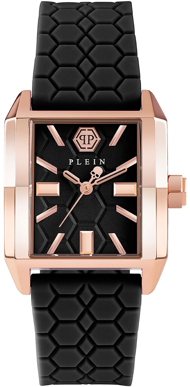 Philipp Plein Damklocka PWMAA0222 Offshore Svart/Gummi Ø30 mm - Philipp Plein