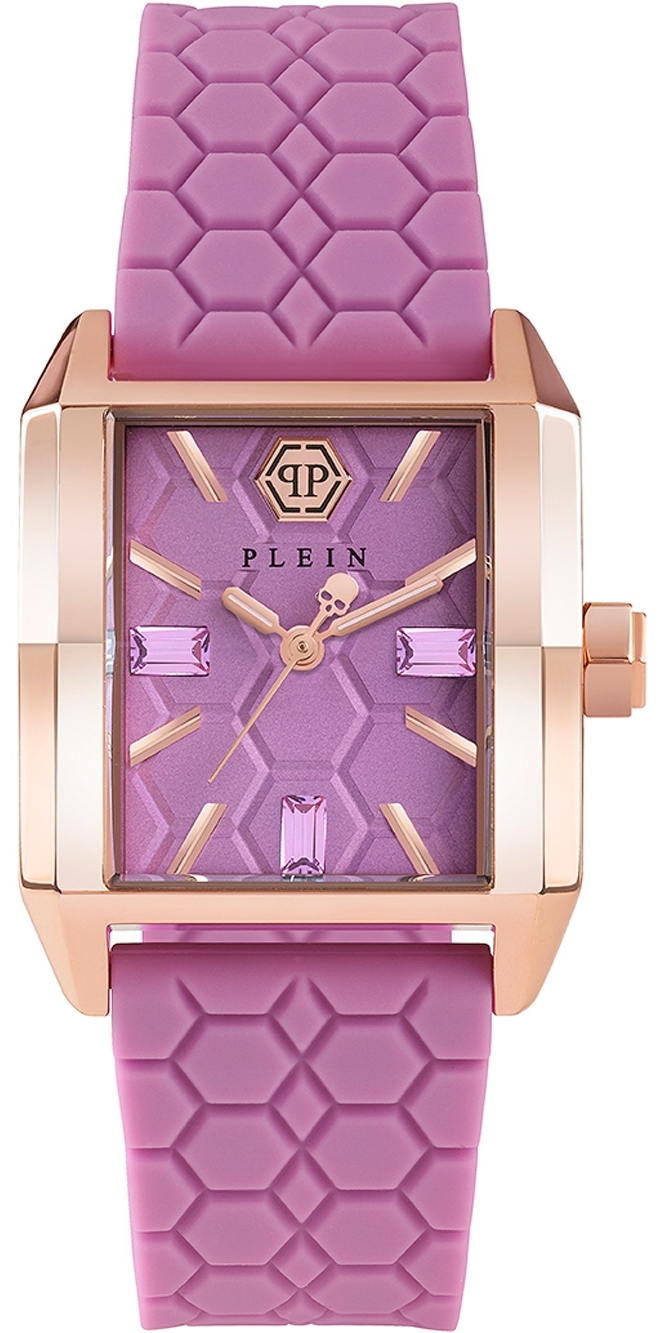 Philipp Plein Damklocka PWMAA0322 Offshore Lila/Gummi Ø30 mm - Philipp Plein