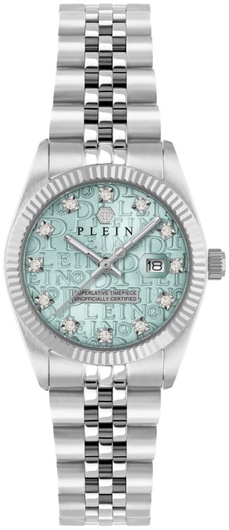 Philipp Plein Damklocka PWNFA0225 Superlatives Gr&ouml;n/St&aring;l &Oslash;28 mm