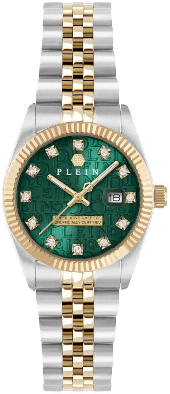 Philipp Plein Damklocka PWNFA0325 Superlatives Grön/Gulguldtonat