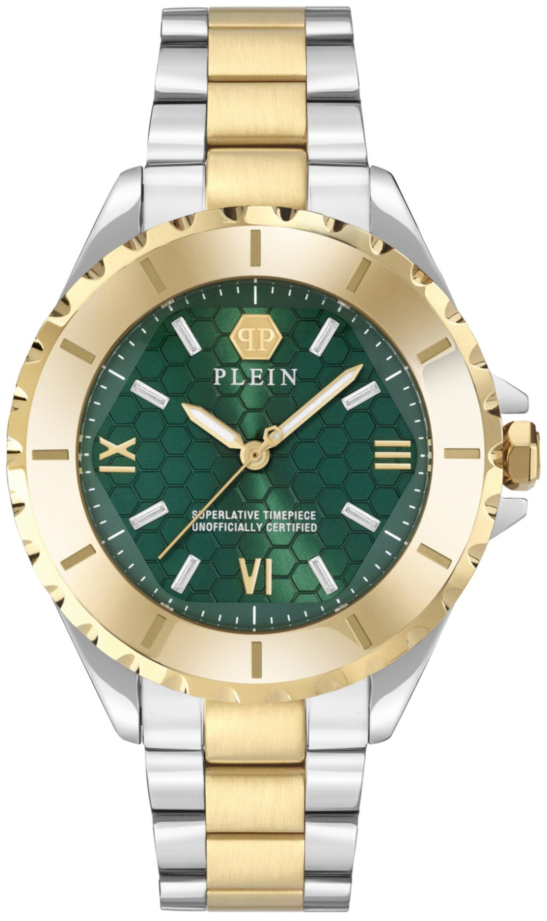 Philipp Plein Damklocka PWPOA0724 Heaven Grön/Gulguldtonat stål - Philipp Plein