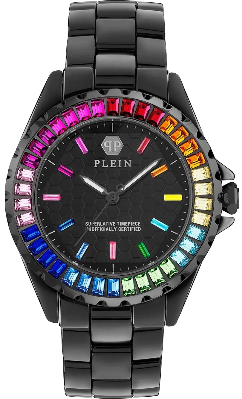 Philipp Plein Damklocka PWPPA0424 Heaven Svart/Keramik Ø38 mm - Philipp Plein