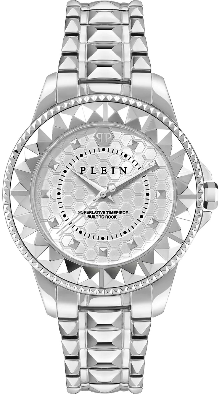 Philipp Plein Damklocka PWPQA0324 Rock Couture Silverfärgad/Stål - Philipp Plein