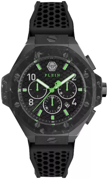 Philipp Plein Herrklocka PWPRA0624 Chrono Royal Svart/Gummi Ø46 mm - Philipp Plein