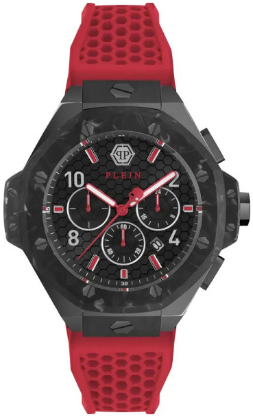 Philipp Plein Herrklocka PWPRA0724 Chrono Royal Svart/Gummi Ø46 mm - Philipp Plein