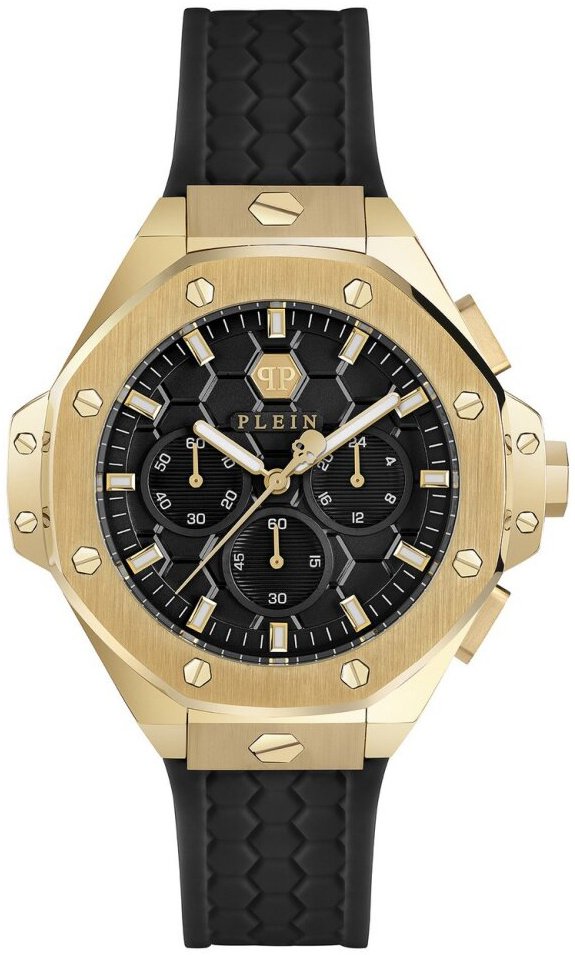 Philipp Plein PWPSA0124 Chrono Royal Svart/Gummi Ø42 mm - Philipp Plein