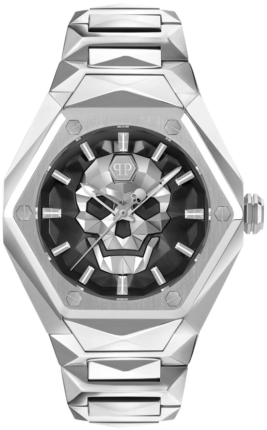 Philipp Plein Herrklocka PWPWA0624 The Skull Svart/Stål - Philipp Plein