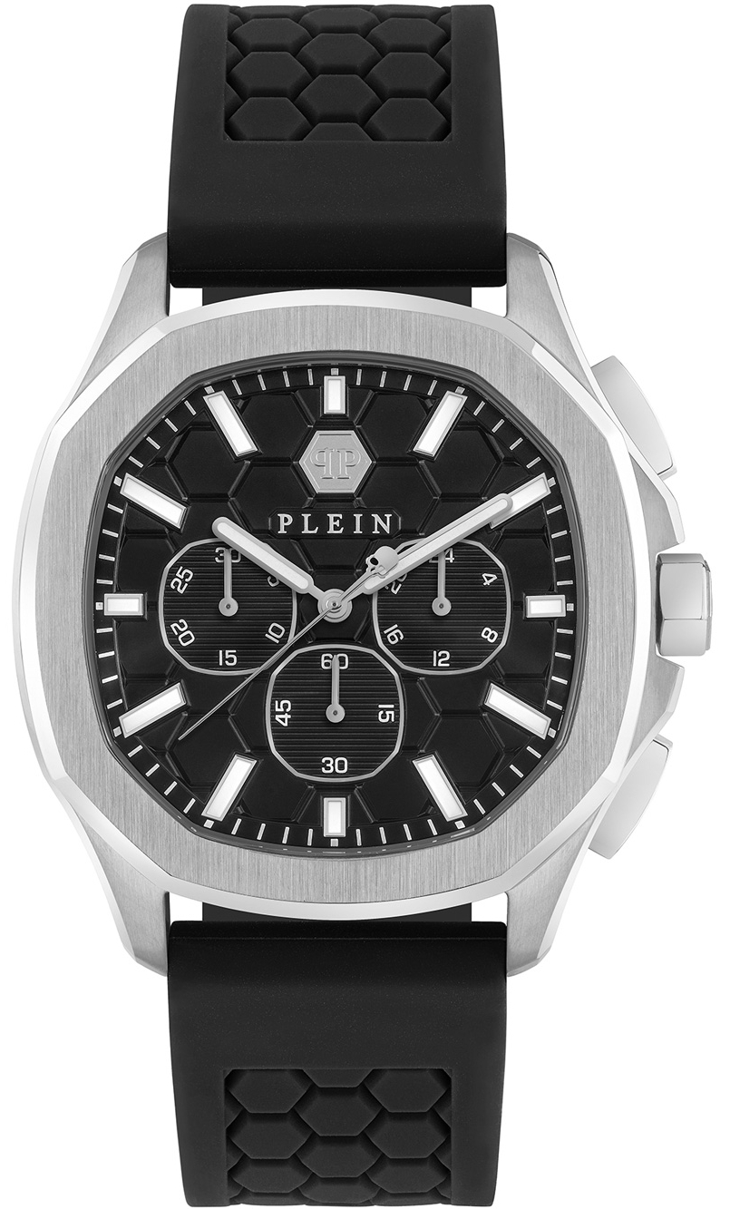 Philipp Plein Herrklocka PWSAA0123 High-Conic Svart/Gummi Ø44 mm - Philipp Plein