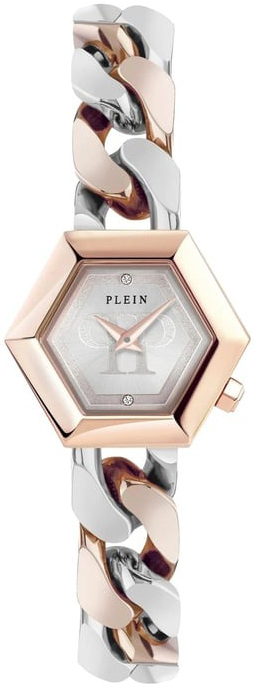 Philipp Plein Damklocka PWWBA0223 The Hexagon Silverfärgad/Stål - Philipp Plein