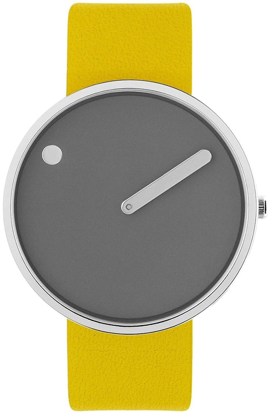 PICTO 43352-6120S Grå/Läder Ø40 mm