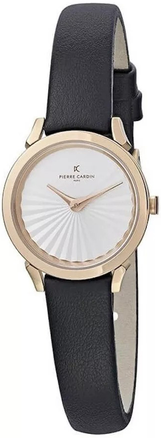 Pierre Cardin Damklocka CPI.2501 Pigalle Plissee Silverfärgad/Läder - Pierre Cardin