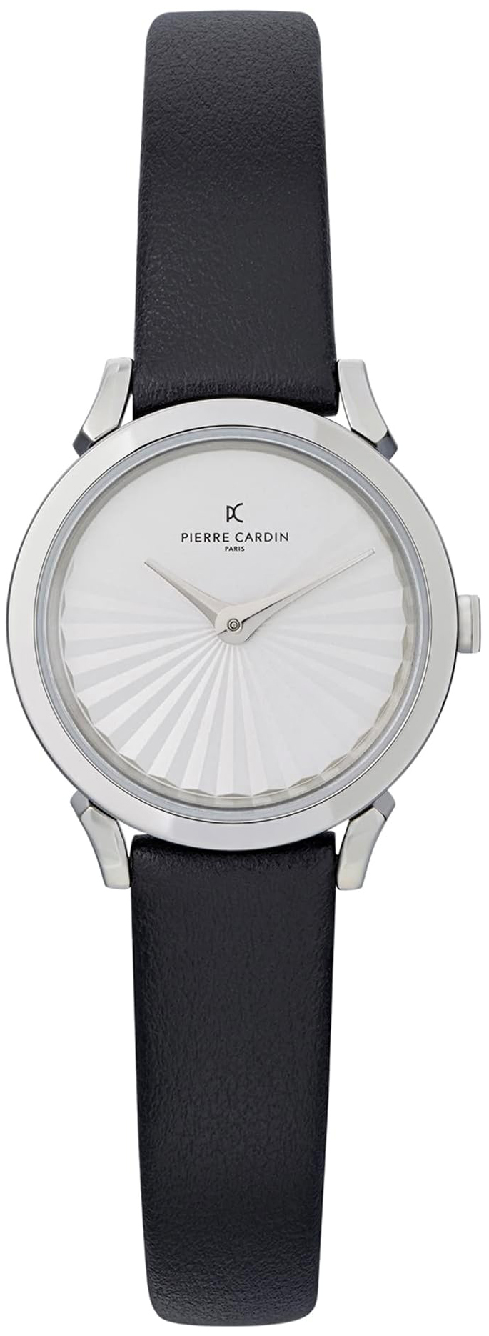 Pierre Cardin Damklocka CPI.2507 Pigalle Plissee Silverfärgad/Läder - Pierre Cardin