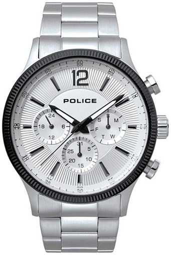 Police Herrklocka P15302JSTB01M Classic Vit/Stål Ø44 mm - Police