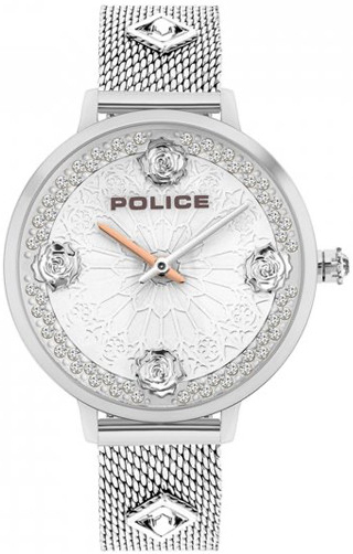 Police Damklocka P16031MS04MMA Socrota Silverf&auml;rgad/St&aring;l &Oslash;36 mm