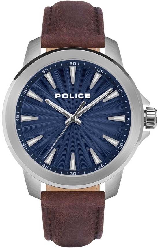 Police Herrklocka PEWJA2207803 Mensor Blå/Läder Ø44 mm - Police